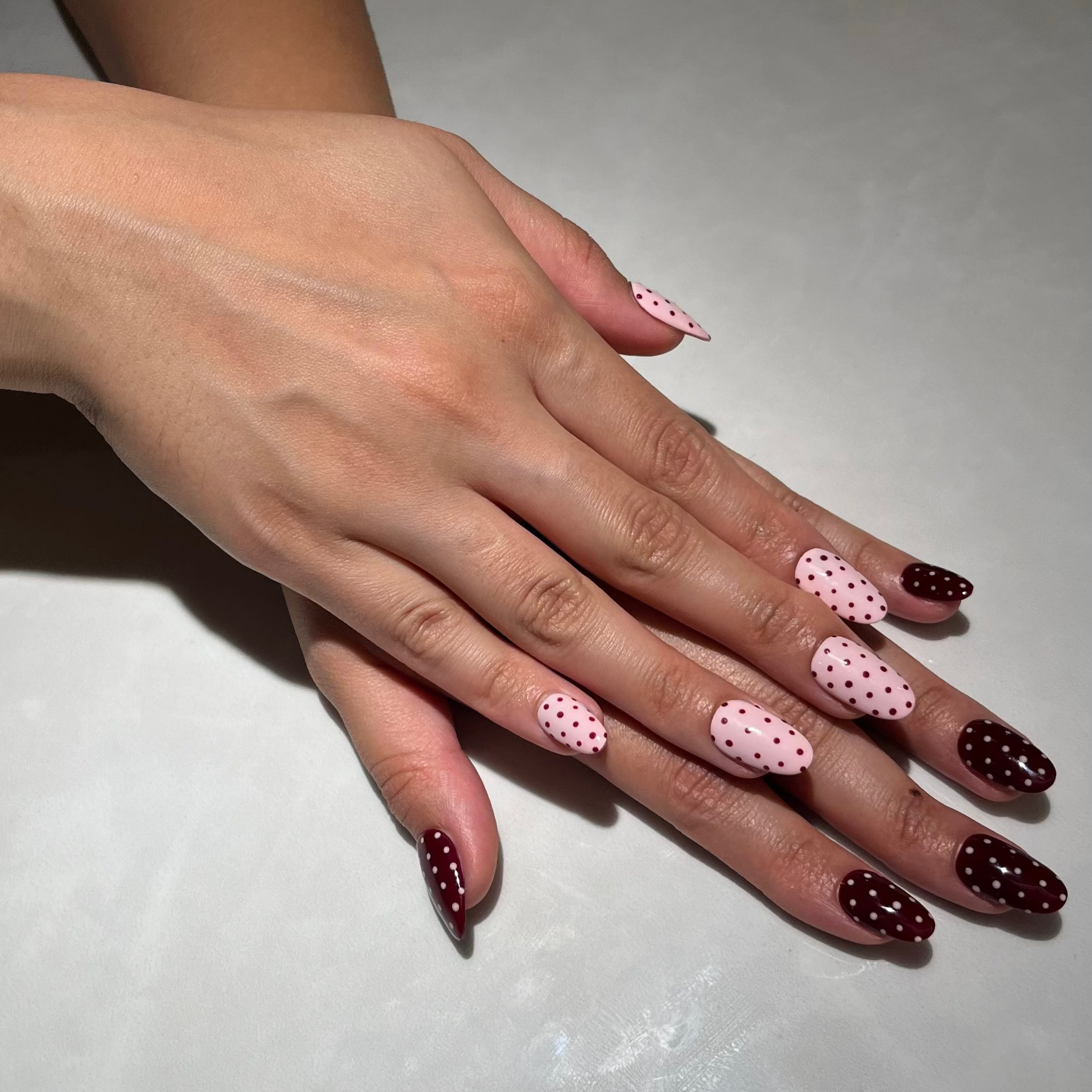 Polka Dot Press On